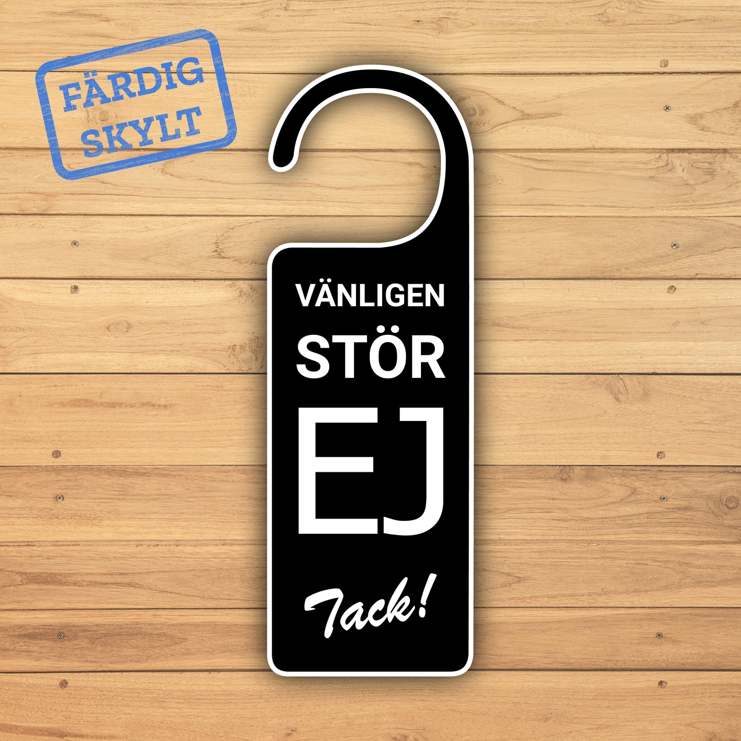 Stör ej skylt | Hängs på dörrhandtag | 120x40 mm | Återvunnen plast |120x40 mm