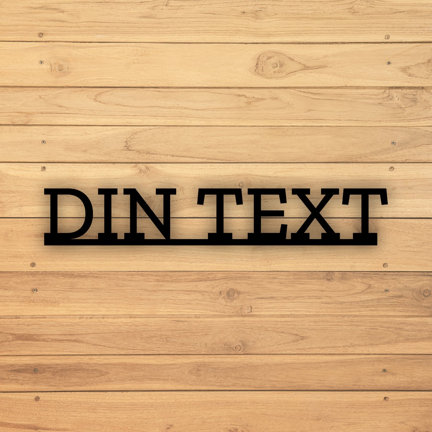 Stående text skylt | Designa egen | Tejp | Återvunnen plast