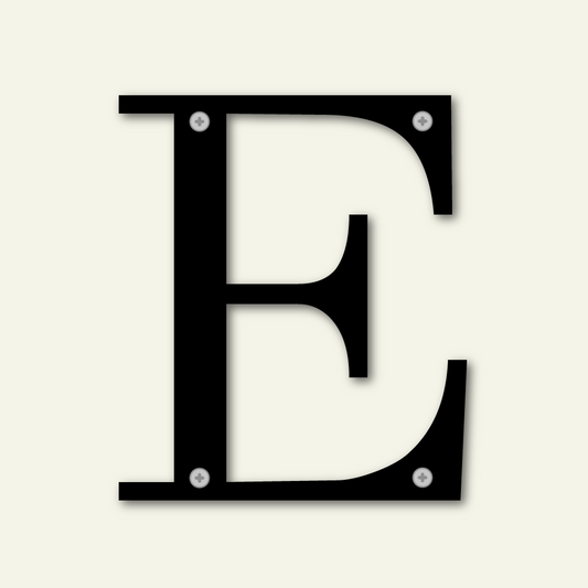 E Fasadbokstav | 50 mm - 250 mm | Didot