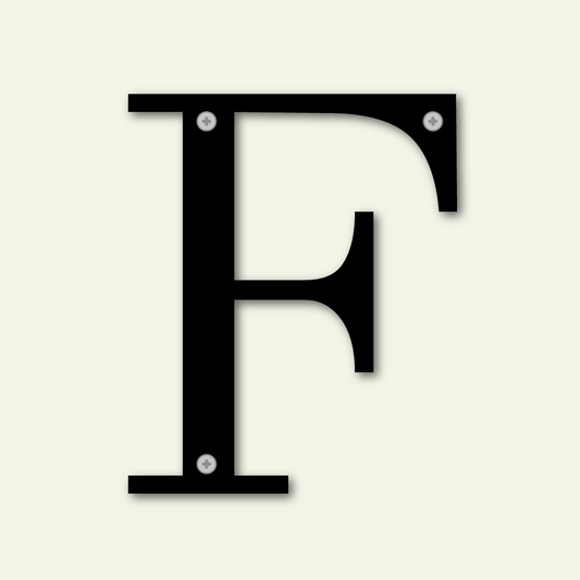 F Fasadbokstav | 50 mm - 250 mm | Didot