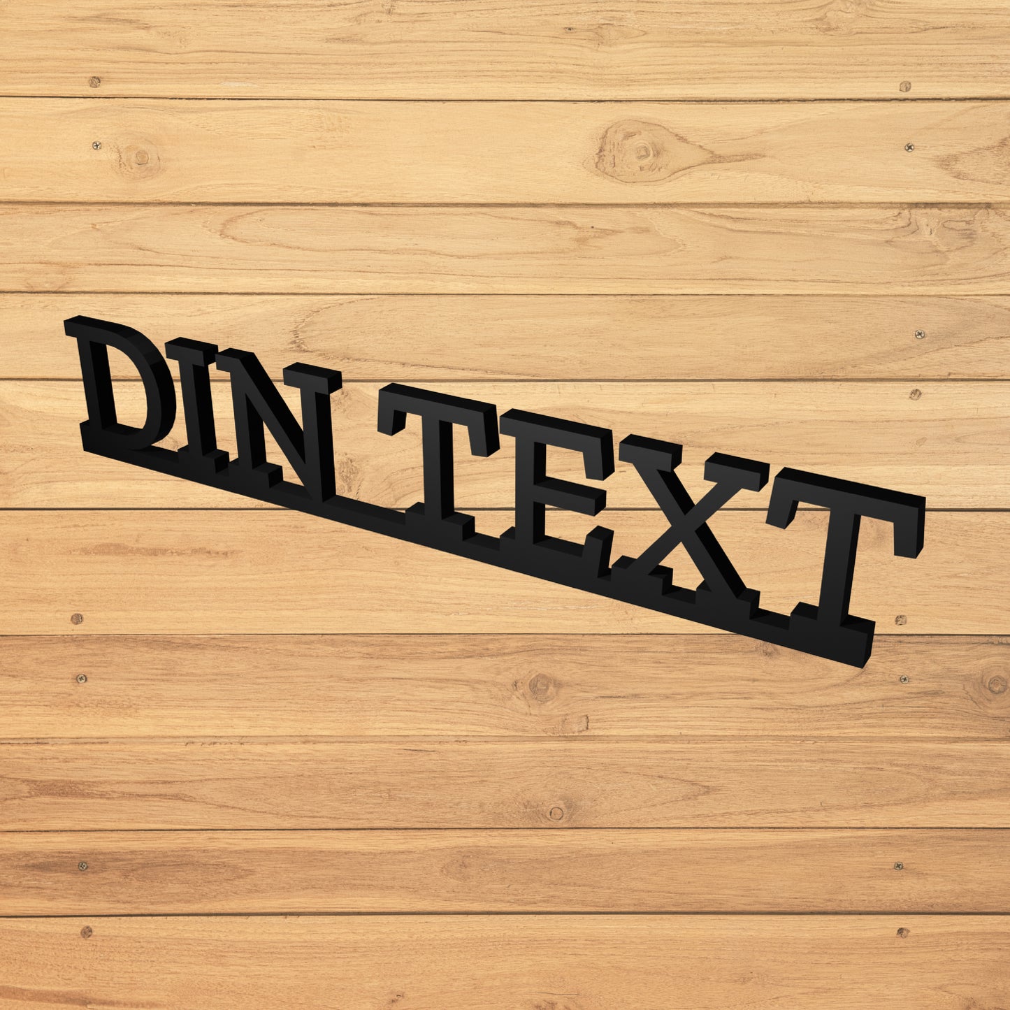 Stående text skylt | Designa egen | Tejp | Återvunnen plast