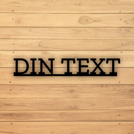 Stående text skylt | Designa egen | Tejp | Återvunnen plast