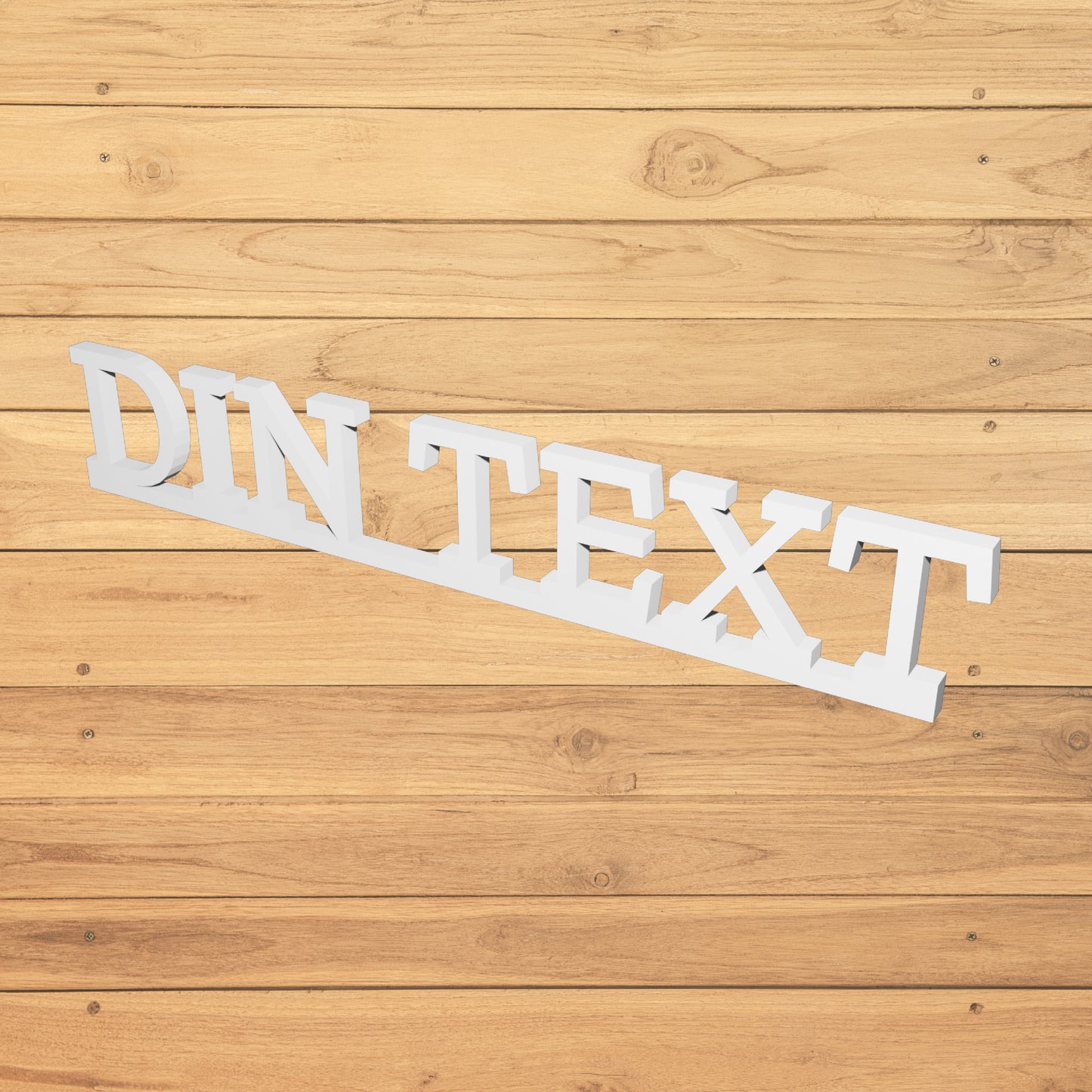 Stående text skylt | Designa egen | Tejp | Återvunnen plast